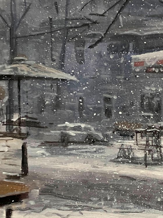 Snowfall by the Window