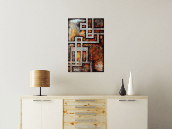 Yangs Mover - Abstract Home Decor Art  On The Deep Edge Canvas Ready To Hang Perfect for Modern Office Hotel Living Room Decoration