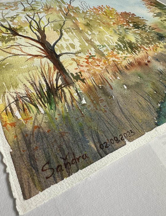 A sunny autumn day in Urbach