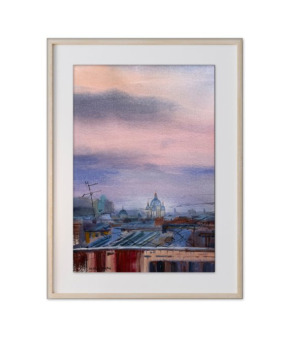 Purple sunset