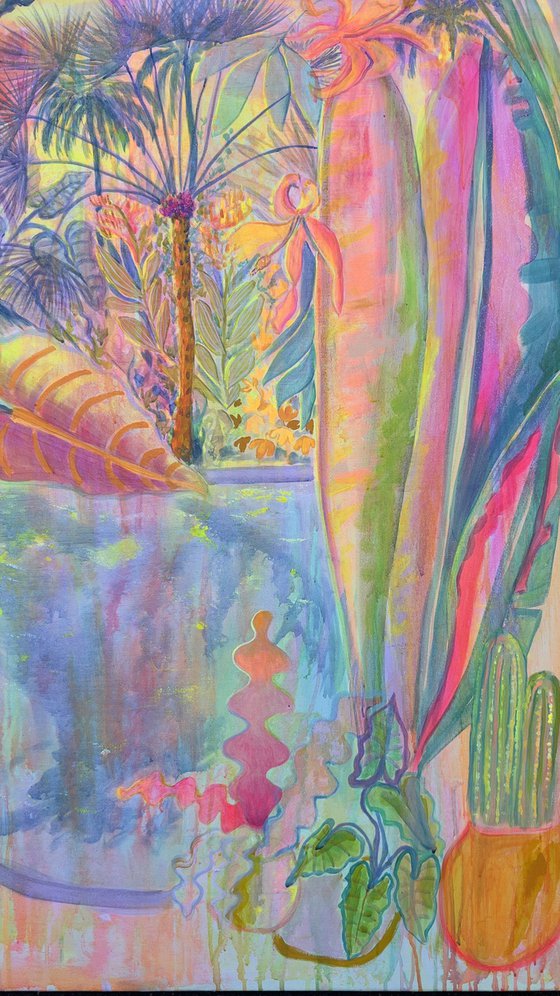 ‘Iridescent Skies = Languid Poolside’