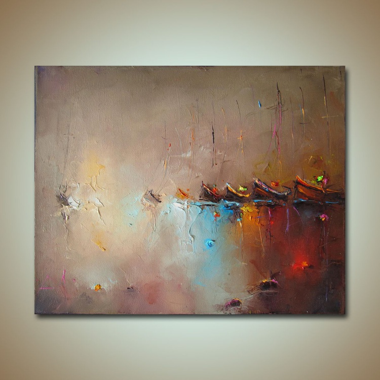 Sea Shadows Modern Seascape Oil Painting Free Artfinder