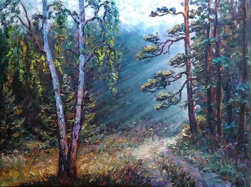Forest Road by Irina Tolstikova
