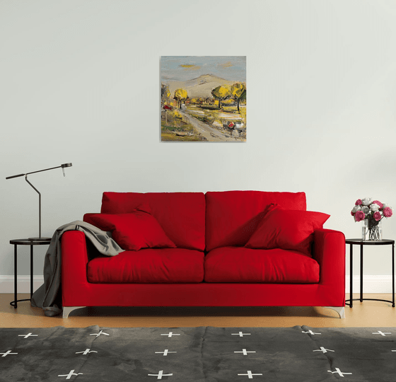 Autumn Road in the Foothills