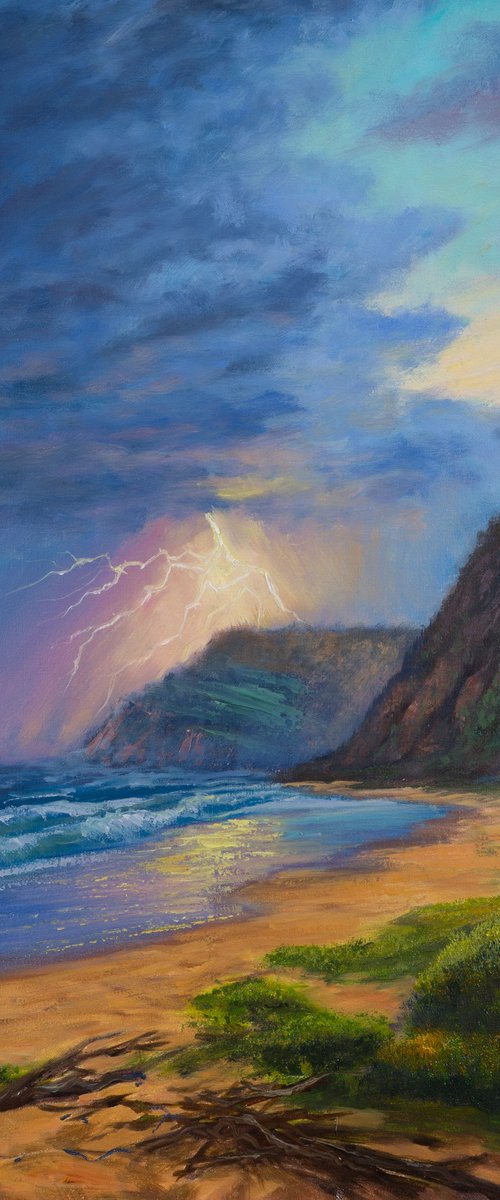 Storm on the Ocean Near Garie Beach, NSW by Christopher Vidal