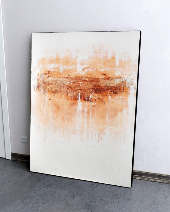 Rustic Dreams - 48' Large Abstract Artwork