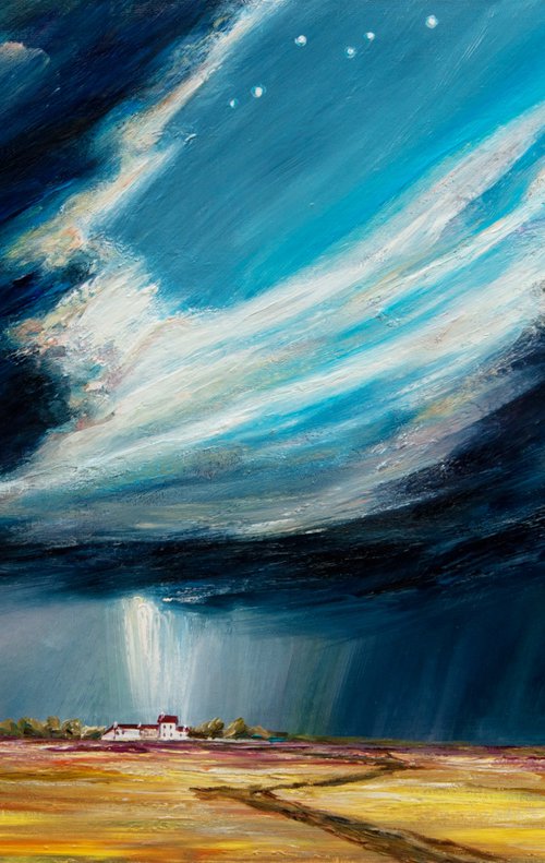 When the sky is falling down by VALDA ROSE ART GALLERY