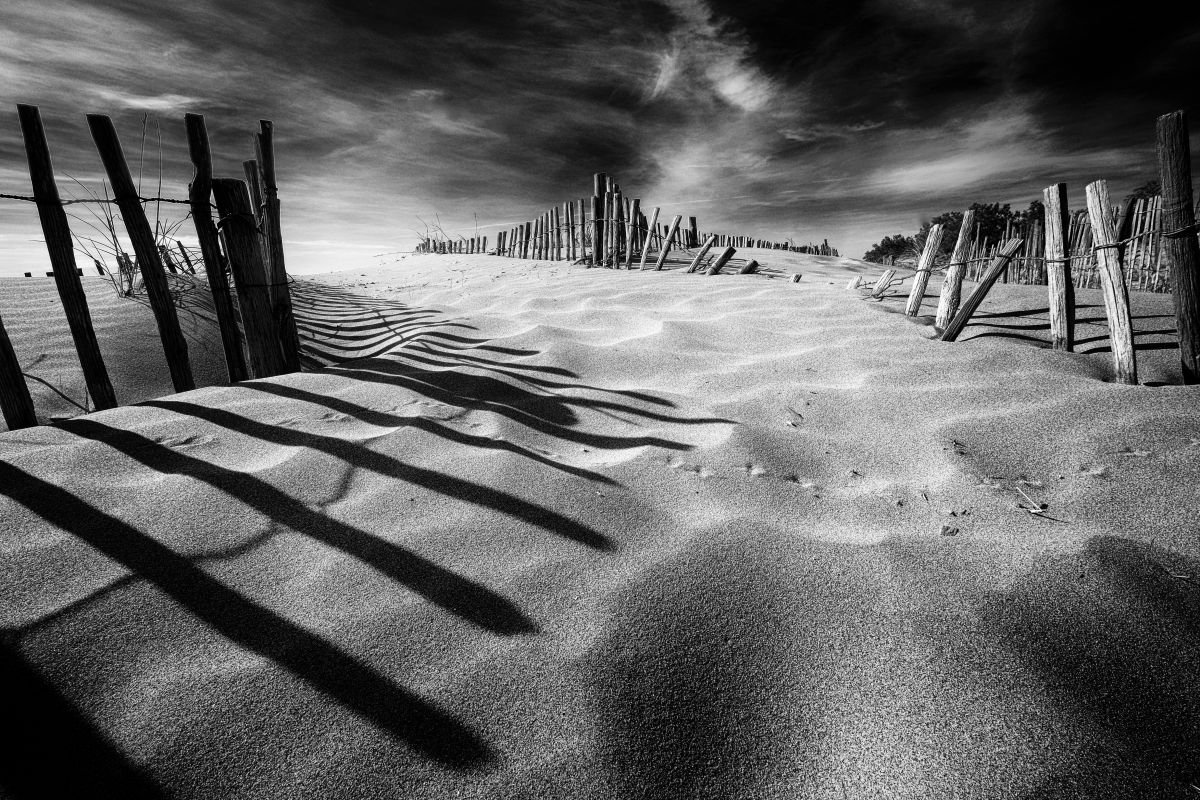 Photorealistic Landscape Photograph By Christian Schwarz, 24 X 17, Sand Contained, Original Artwork