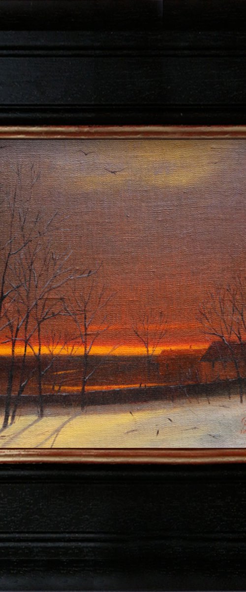 Burning sunset by Ayna Paisley