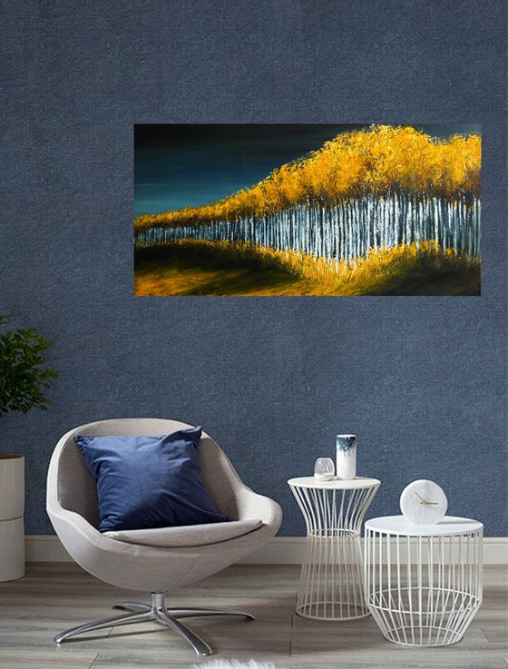 Aspens Lines- Fields and Colors Series-