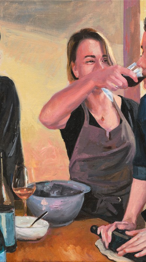 Cooking with wine II by Roeland Kneepkens