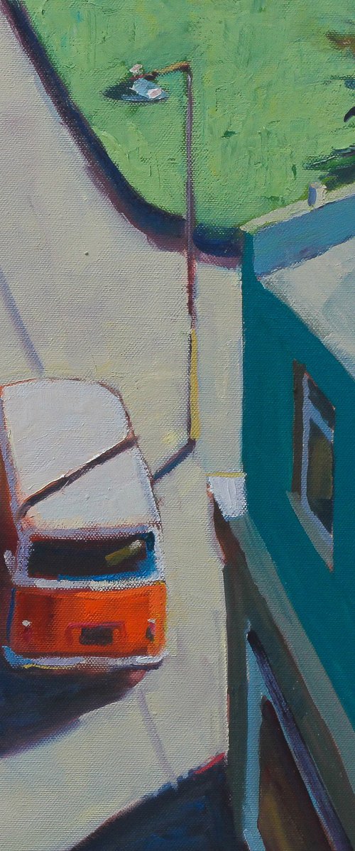 Quick stop at the corner shop by Joe Mcdonald