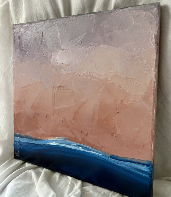 Twilight Over the Quiet Horizon Sea