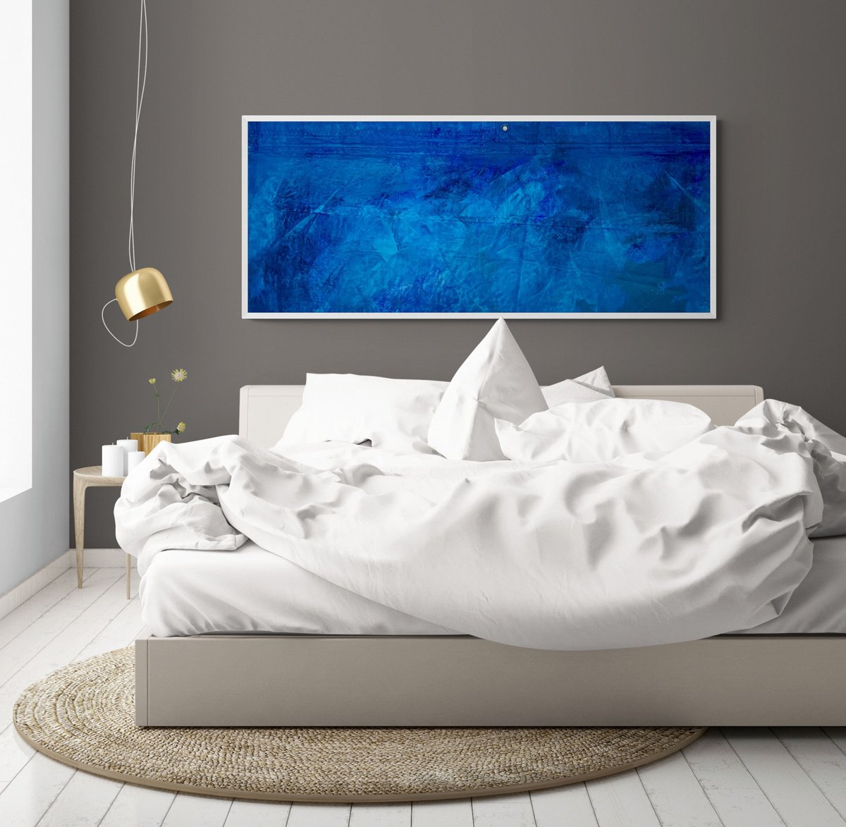  Beyond The Blue Sea 526 By Anita Kaufmann, 55 X 24, Artwork For Sale On Artfinder