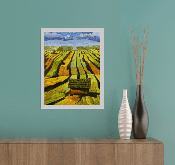 Landscape with fields