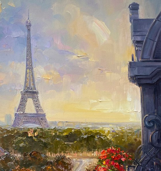 "Paris"original oil painting