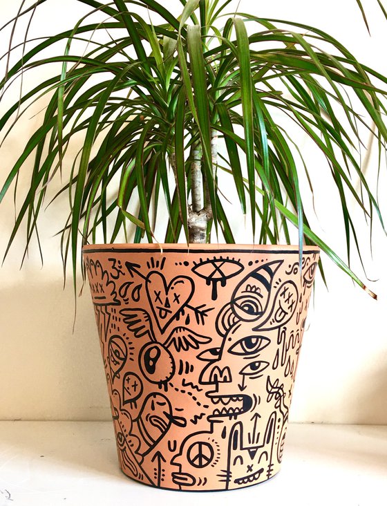 Terracotta Plant Pot Doodle