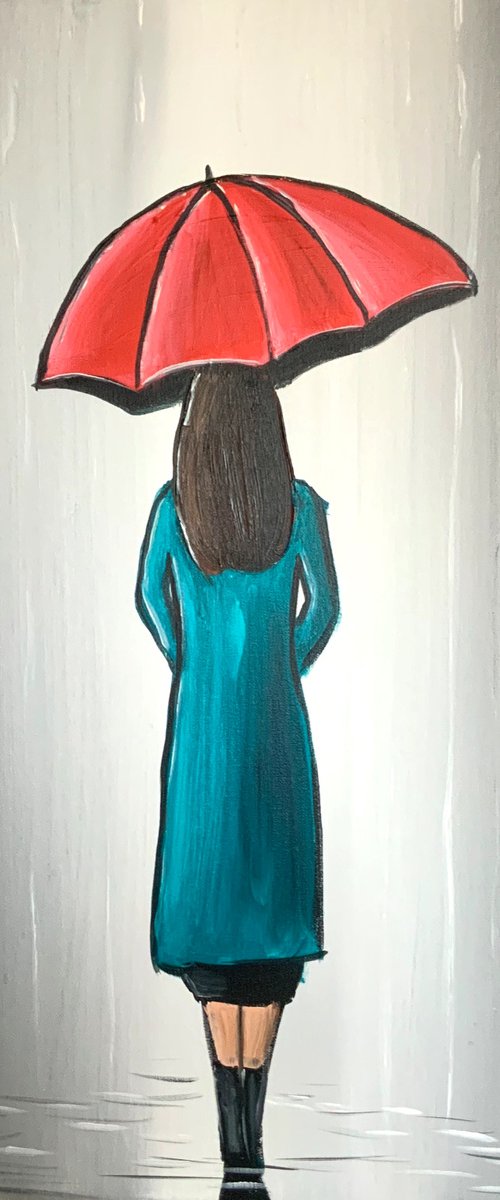 Umbrella Girl by Aisha Haider