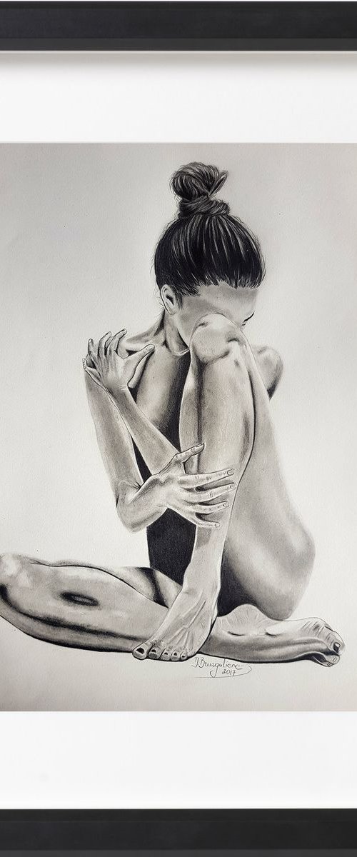 Graphite pencil ,, Women,, by Deimante Bruzguliene