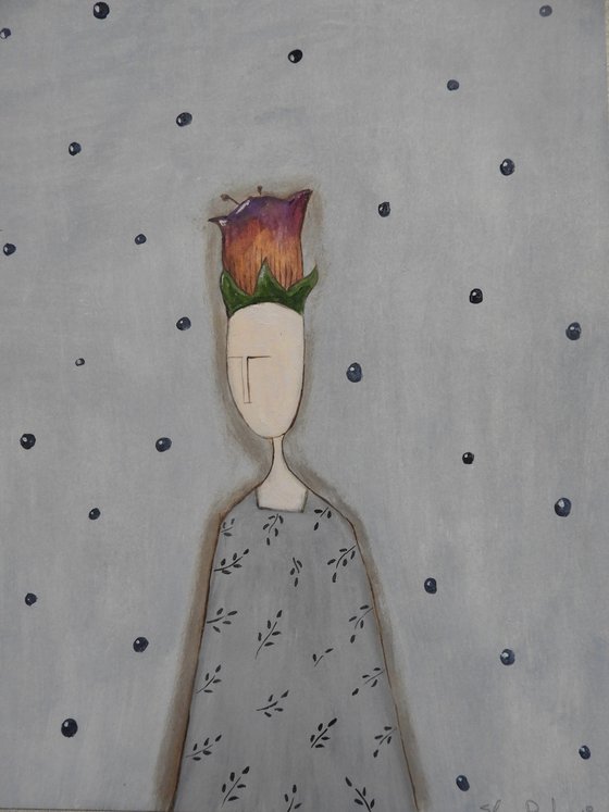 Thinking about wild plants, set of 3