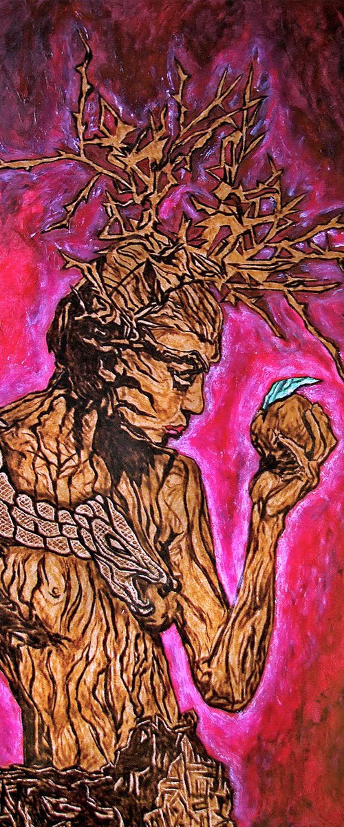 Eve's Dilemma by MILIS Pyrography