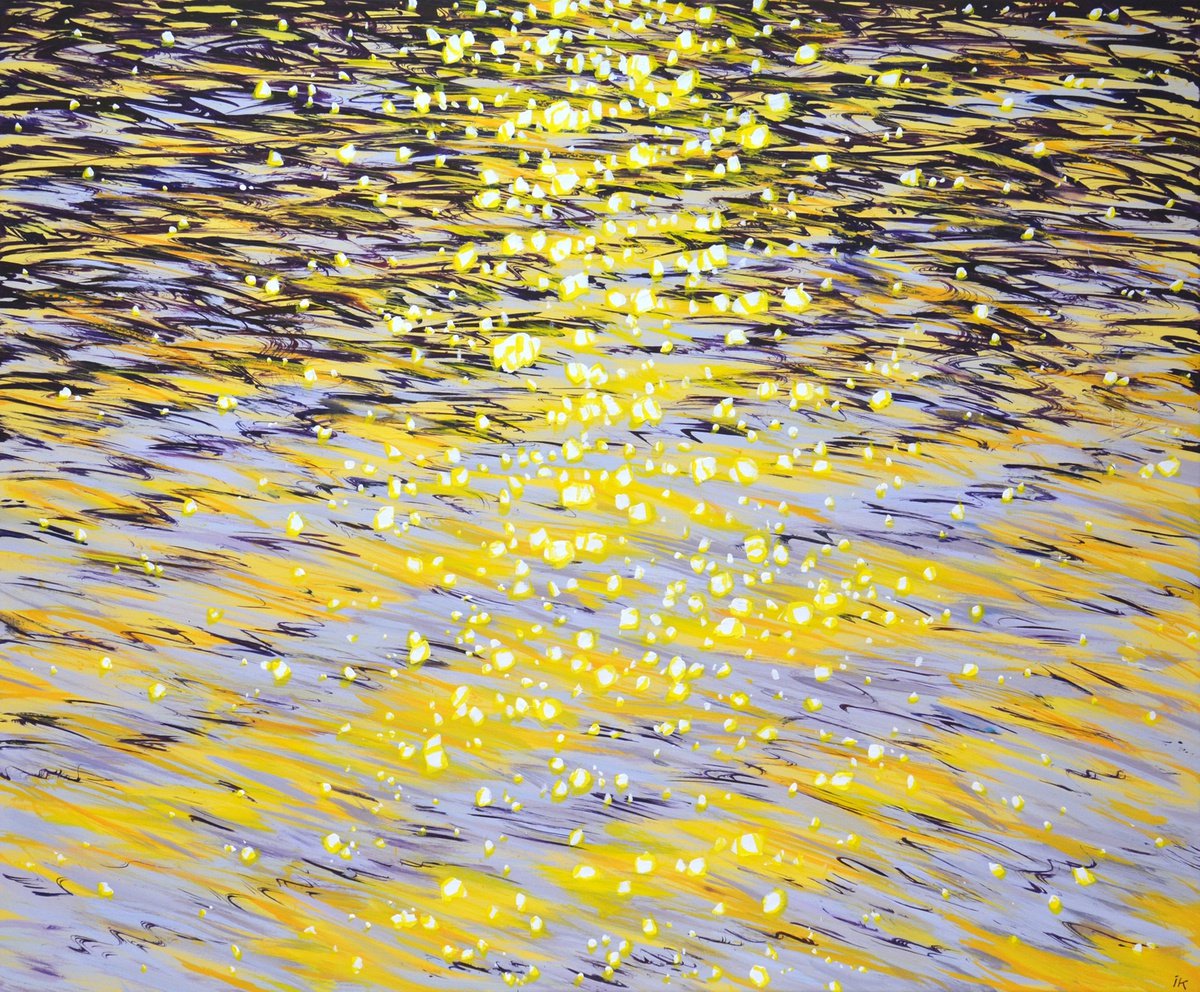Evening. Glare on the water. by Iryna Kastsova