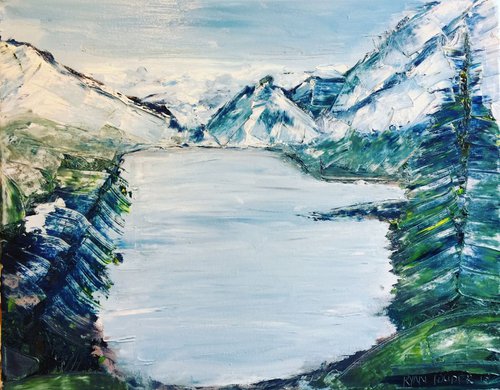 Memory of a Mountain Lake by Ryan  Louder
