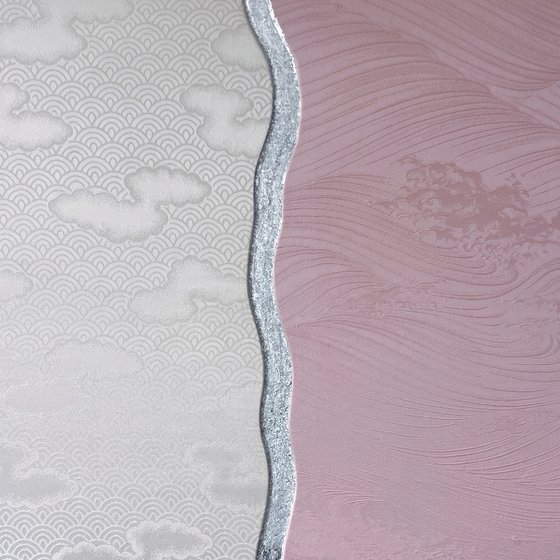 Pink waves ~Endlessness~ (Kimono Upcycled)