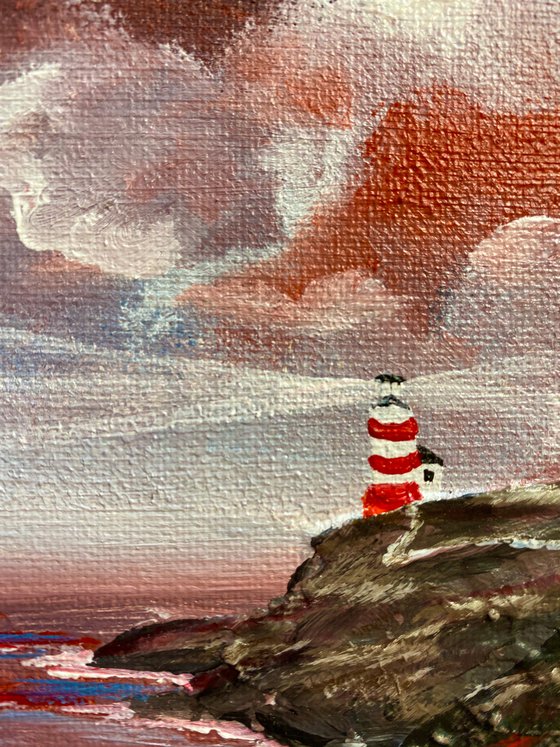 Lighthouse at the Entrance of the Harbour