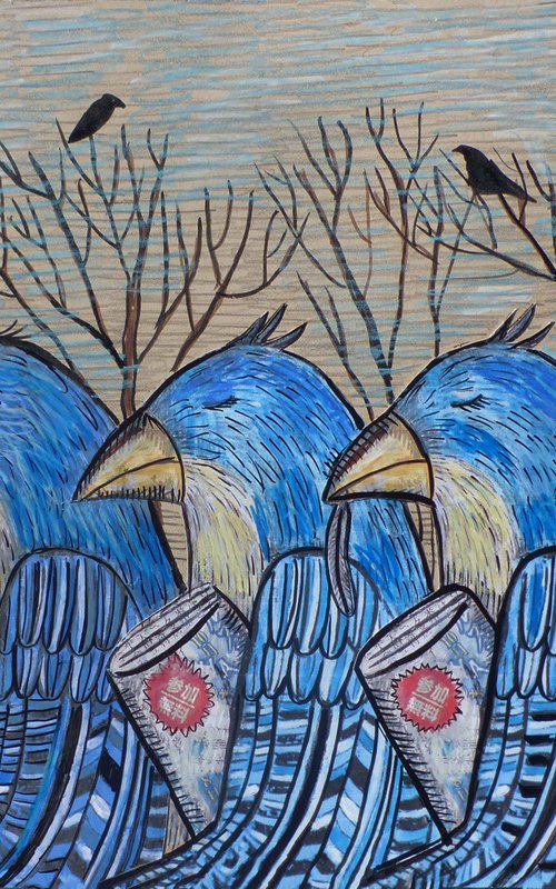 Sad Birds by Elizabeth Vlasova