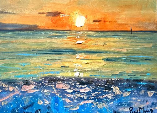 Ocean Sunset No.17 by Paul Cheng