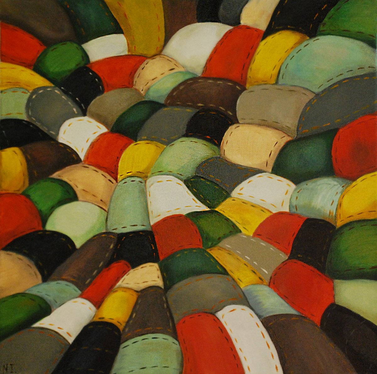Quilt No.3 By Nikola Ivanovic, 16 X 16, Artwork For Sale On Artfinder