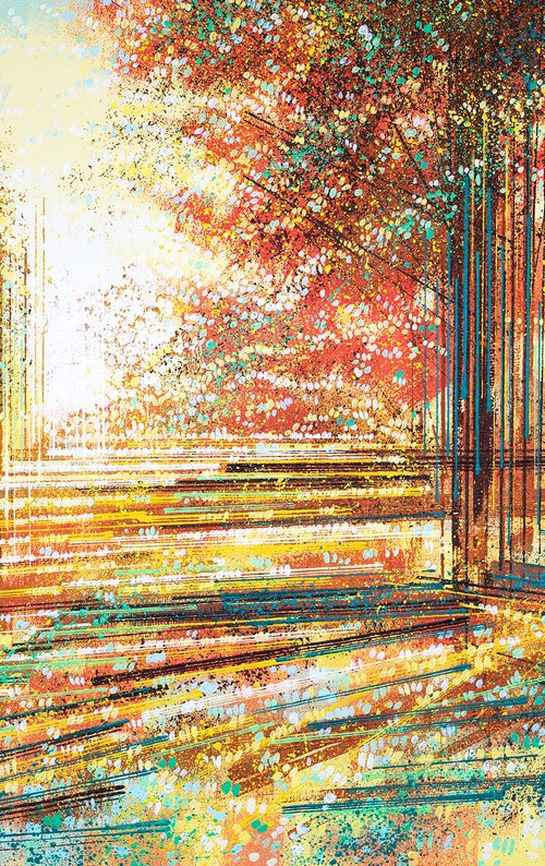 Trees Bathed In Light by Marc Todd