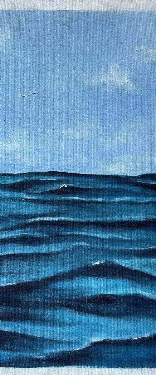 Water, 30x42 cm by Anastasiia Novitskaya