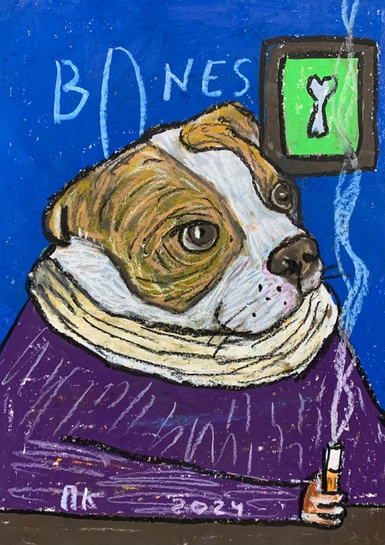 Smoking dog #96