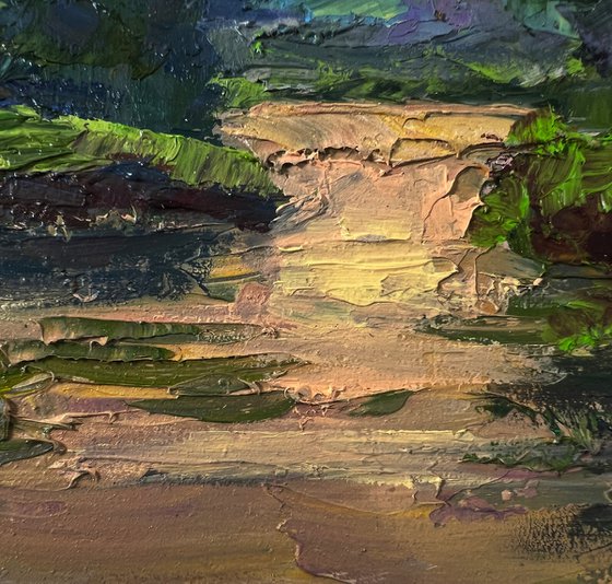 Spring Sunset over the River