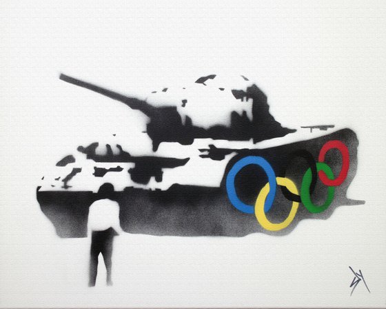 SINOLYMPICS (ON A BOX CANVAS).