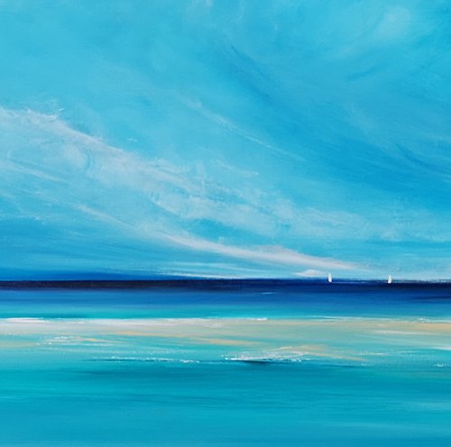 The Greatest Things In Life Are Free 3- peaceful seascape, stunning, panoramic by Mel Graham