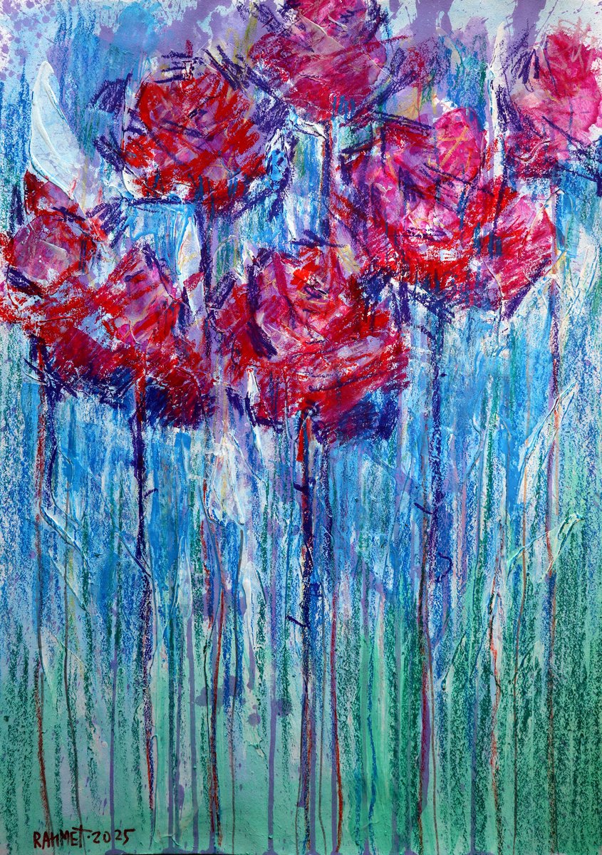  Fantasy With Flowers 302 By Rakhmet Redzhepov, 17 X 23, Artwork For Sale On Artfinder