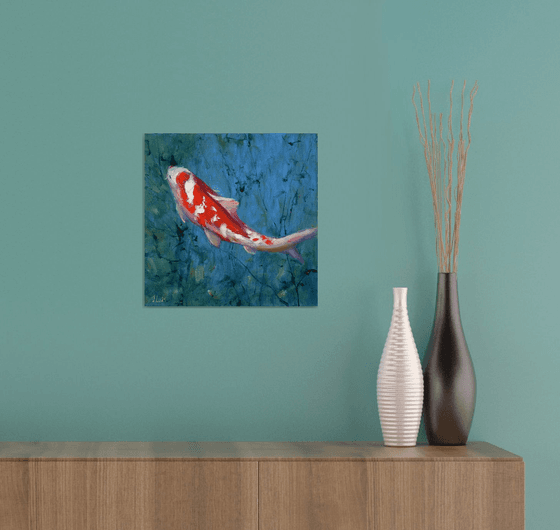 Red Koi carp