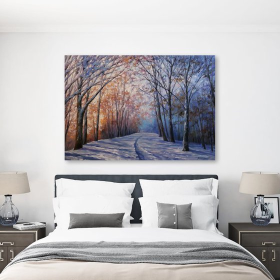 "Dawn in the Winter Forest"