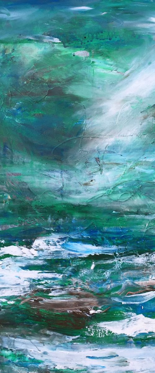 Landscape in green by Tiny de Bruin