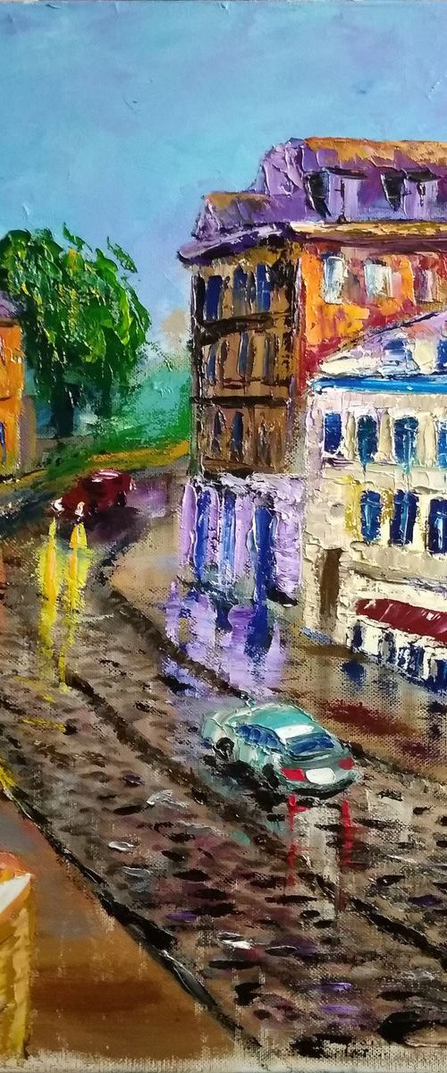 Summer rain in the old city by Dmitry Fedorov