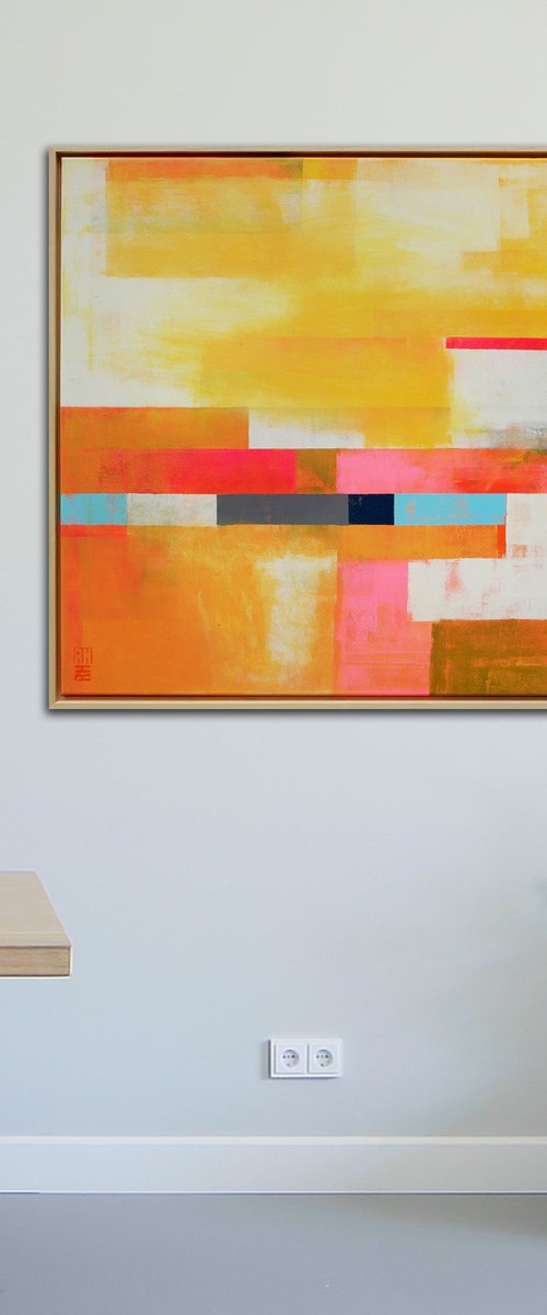 Untitled in Soft Orange by Ronald Hunter
