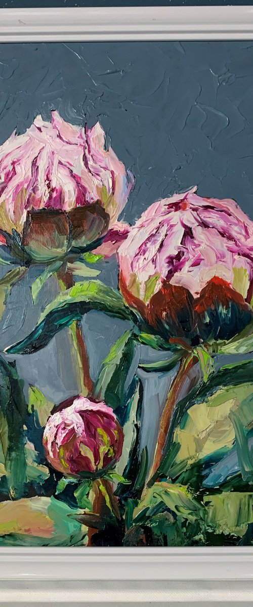 Pink peonies. by Vita Schagen