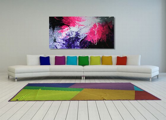 Color Storm I (200 x 100 cm) XXXL (80 x 40 inches)