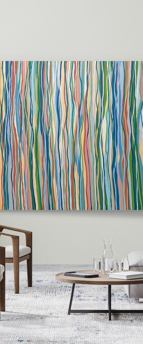 Groove On- 183 x 122cm acrylic on canvas by George Hall