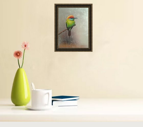 bird painting "Bird of the African savannah"