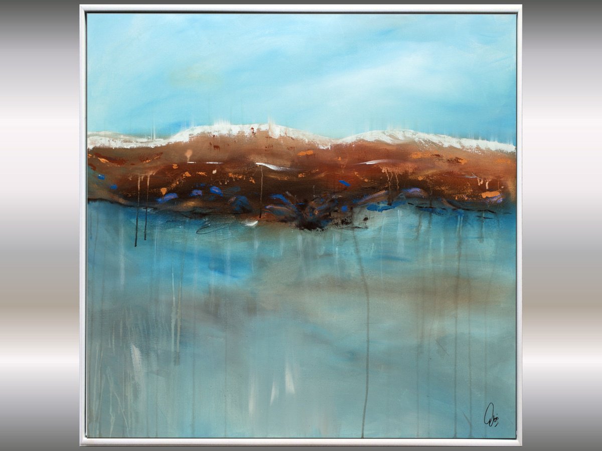 Abstract Acrylic Painting By Edelgard Schroer, 41 X 41, Instinctual Beauty, Original Artwork