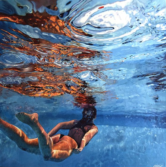 Ignite - Large Swimming Painting